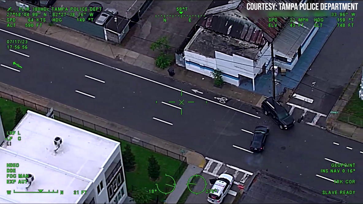 Full video: Footage of chase, shootout in Tampa